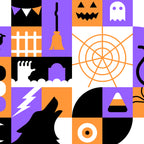 Modern geometric halloween illustration Coffee Mug Gallery Image 2