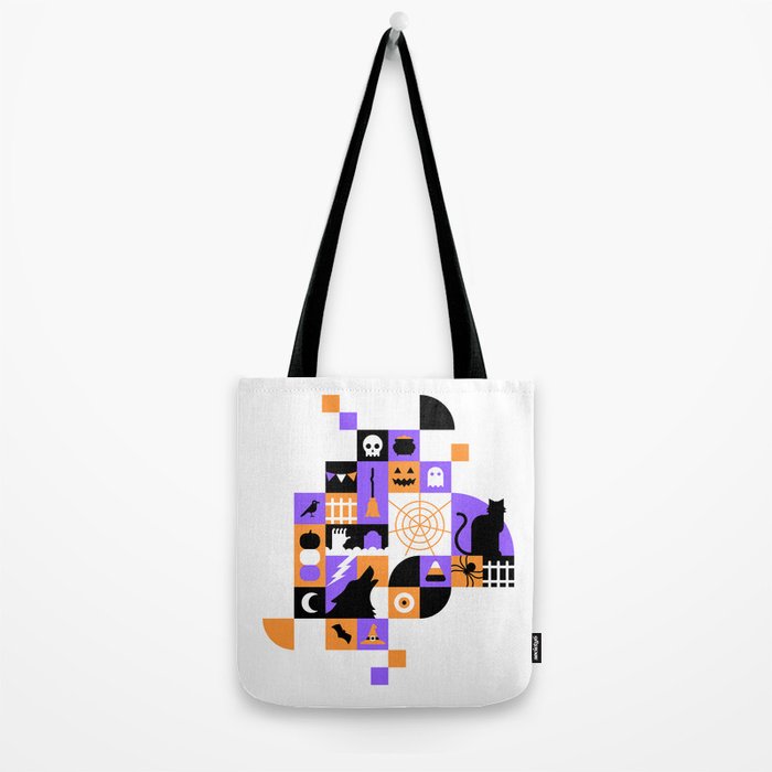 Modern geometric halloween illustration Tote Bag Gallery Image 2