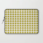 Clovers XIX Chartreuse Botanical Pattern Laptop Sleeve Gallery Image 1