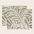 Sage and Gold Modern Leaf Placemat Gallery Image 1