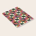 Kaleidoscope Tile Pattern XII Bold Bauhaus Colors Notebook Gallery Image 2
