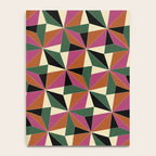 Kaleidoscope Tile Pattern XII Bold Bauhaus Colors Notebook Gallery Image 4