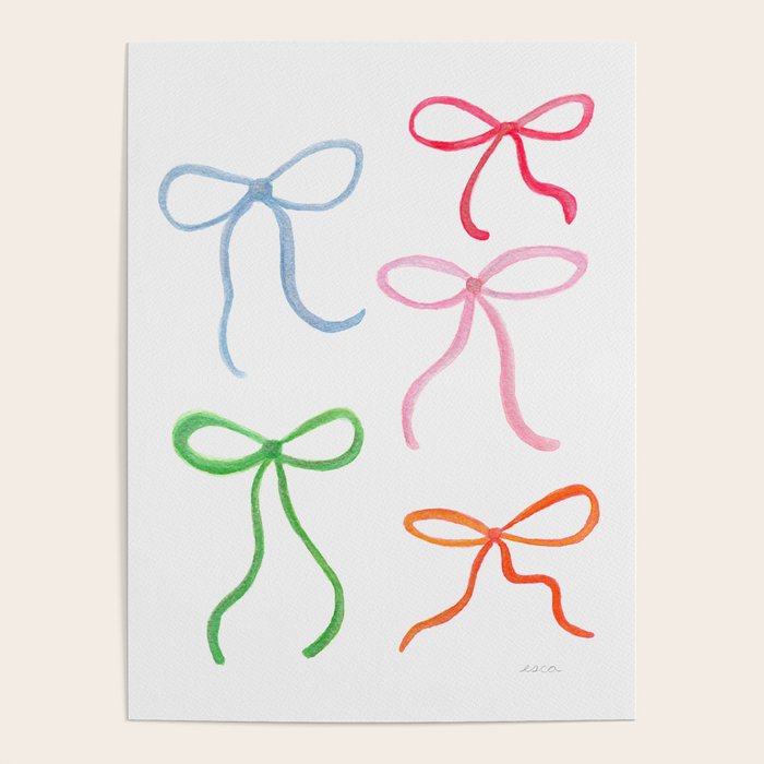 Colorful Coquette Bows  Poster Gallery Image 4