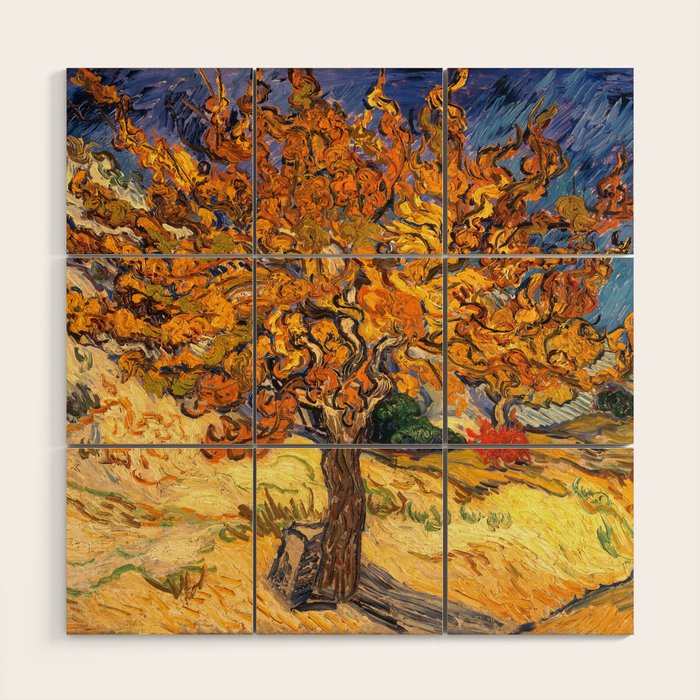 The Mulberry Tree by Vincent van Gogh Wood Wall Art Gallery Image 1