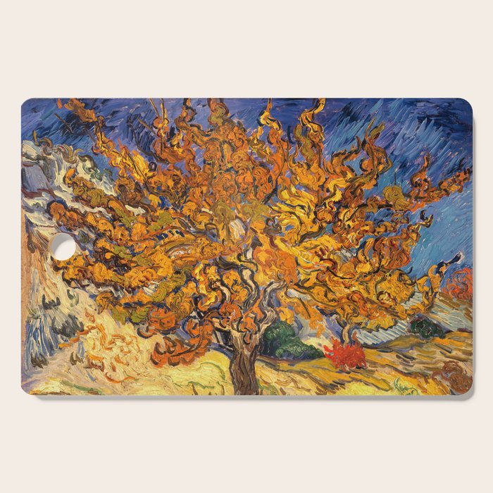 The Mulberry Tree by Vincent van Gogh Cutting Board Gallery Image 1