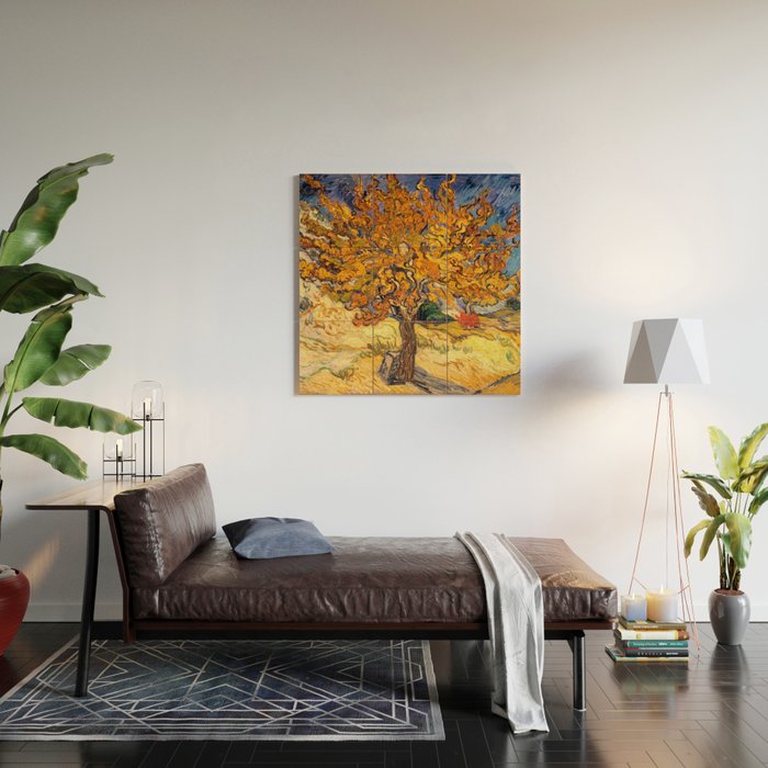 The Mulberry Tree by Vincent van Gogh Wood Wall Art Gallery Image 2