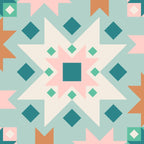 Geometric Quilt - Blue Green Coffee Mug Gallery Image 2