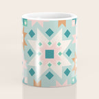 Geometric Quilt - Blue Green Coffee Mug Gallery Image 4