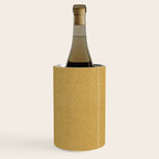 boho hexagon stripes - mustard Wine Chiller Gallery Image 3