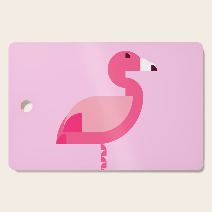 Geometric flamingo Cutting Board Gallery Image 1