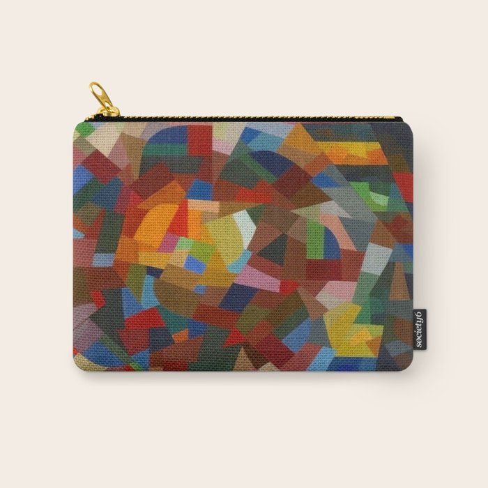 Otto Freundlich Rosace ii Abstract Acrylic Painting Modern Geometric Colorful Art Pattern Carry All Pouch Gallery Image 1