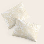 Modern tropical elegant ivory palm tree pattern Pillow Sham Gallery Image 3