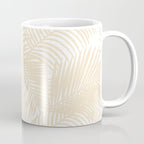 Modern tropical elegant ivory palm tree pattern Coffee Mug Gallery Image 1