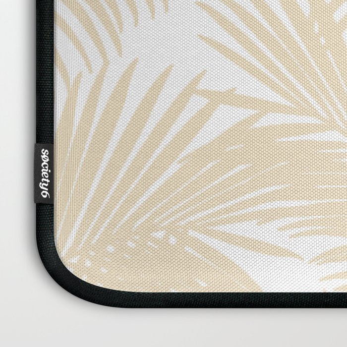 Modern tropical elegant ivory palm tree pattern Laptop Sleeve Gallery Image 3