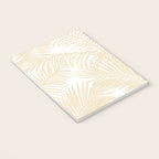 Modern tropical elegant ivory palm tree pattern Notebook Gallery Image 3