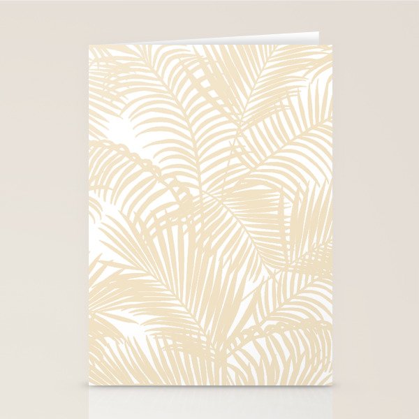 Modern tropical elegant ivory palm tree pattern Stationery Card Gallery Image 2