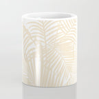 Modern tropical elegant ivory palm tree pattern Coffee Mug Gallery Image 4