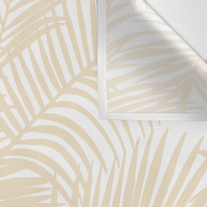 Modern tropical elegant ivory palm tree pattern Wall Tapestry Gallery Image 3