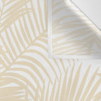 Modern tropical elegant ivory palm tree pattern Wall Tapestry Gallery Image 3
