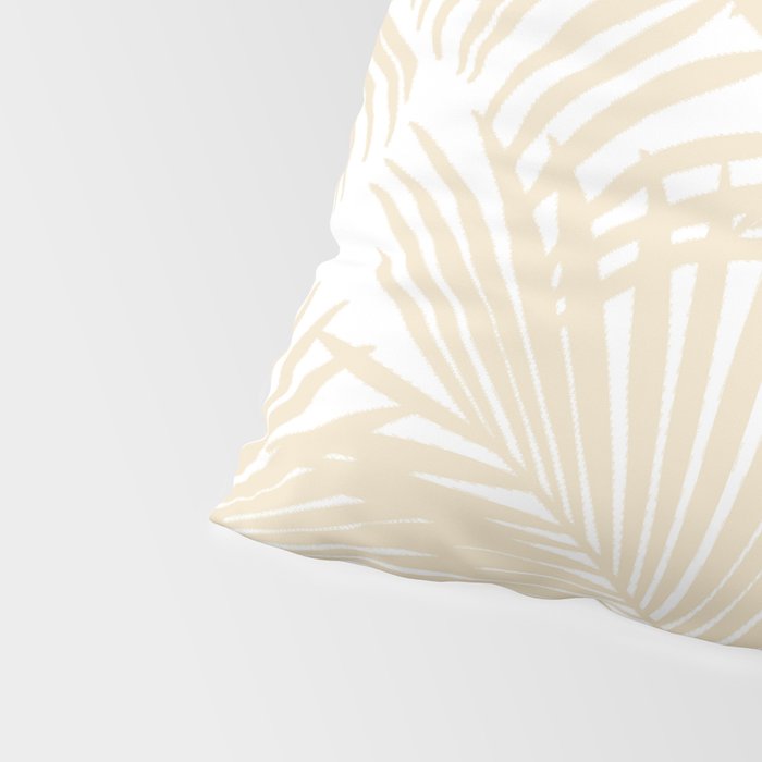 Modern tropical elegant ivory palm tree pattern Pillow Sham Gallery Image 4