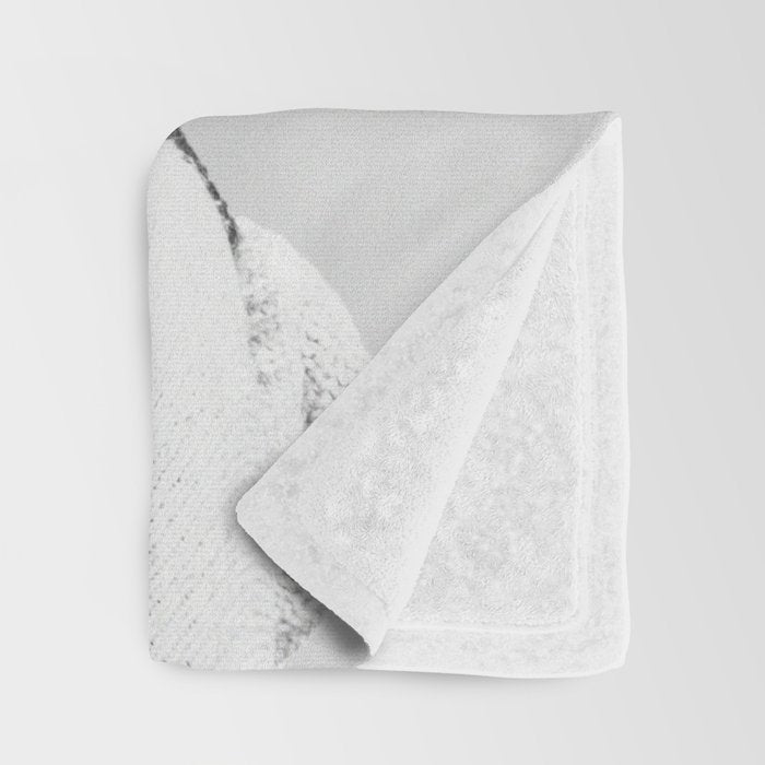 Bloom in White Throw Blanket Gallery Image 3