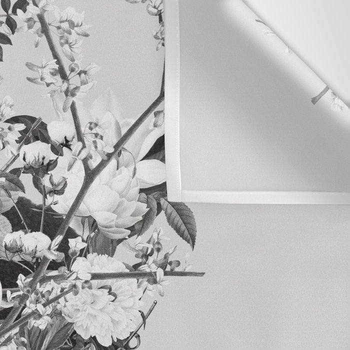 Bloom in White Wall Tapestry Gallery Image 3