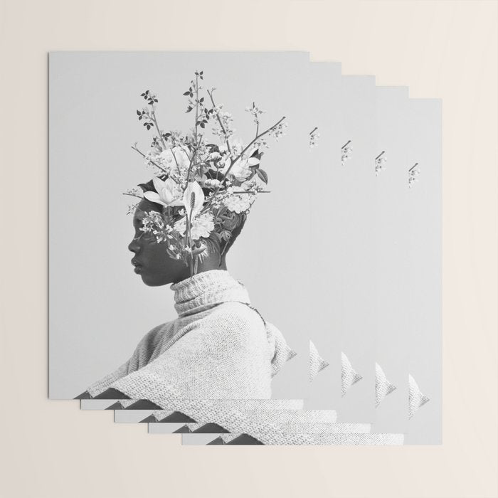Bloom in White Wrapping Paper Gallery Image 3