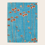 Vines from Bijutsu Sekai Vintage Illustration by Watanabe Seitei 1893-1896 Peaceful Blue Watercolor Poster Gallery Image 4