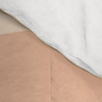 Retro Dream Abstract Swirl Pattern Pastel Apricot Buff Ice Blue Mustard Comforter Gallery Image 4