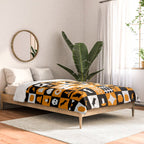 Geometric halloween mosaic pattern Comforter Gallery Image 2