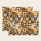 Geometric halloween mosaic pattern Placemat Gallery Image 1