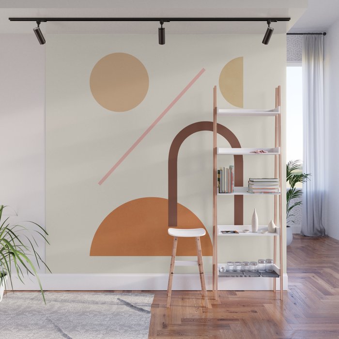Abstraction_GEOMETRIC_SHAPE_ART_Minimalism_001C Wall Mural Gallery Image 1