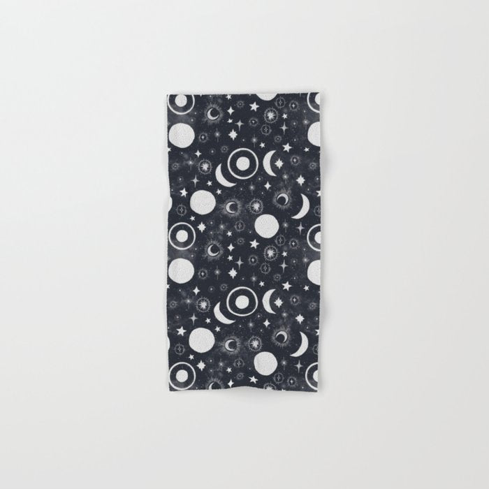 Celestial dark pattern DS Bath Towel Gallery Image 1