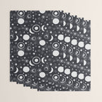 Celestial dark pattern DS Wrapping Paper Gallery Image 3