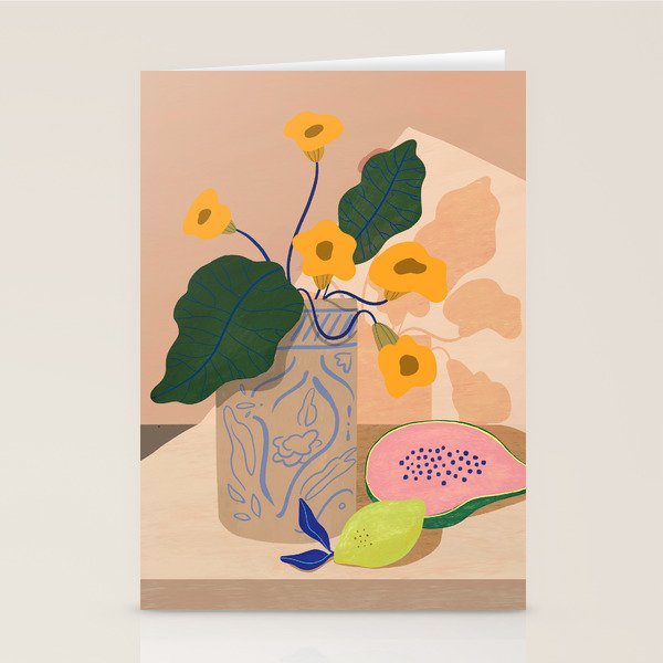 Lemon Papaya Stationery Card Gallery Image 2