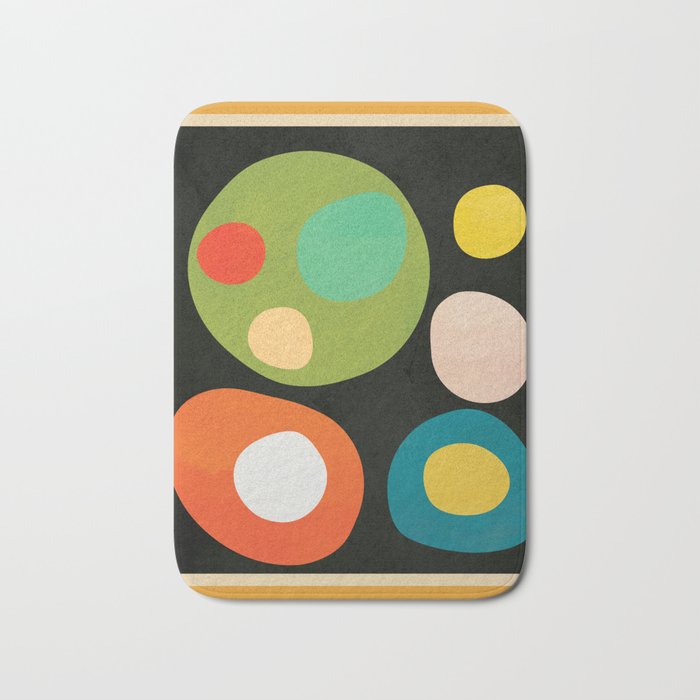 Mid-Century Abstract Balance 13 Bath Mat Gallery Image 1