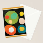 Mid-Century Abstract Balance 13 Stationery Card Gallery Image 2