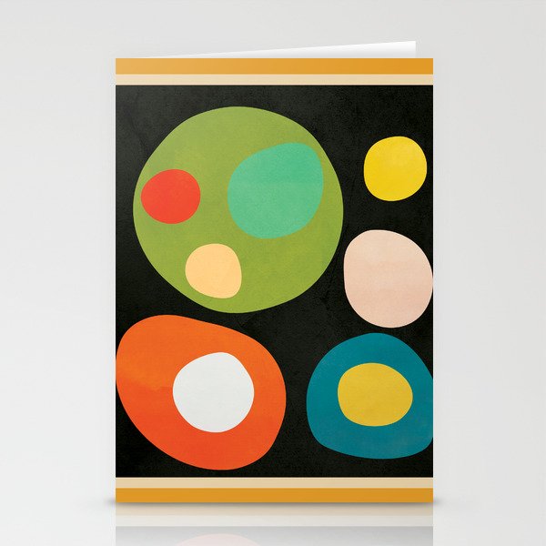 Mid-Century Abstract Balance 13 Stationery Card Gallery Image 1
