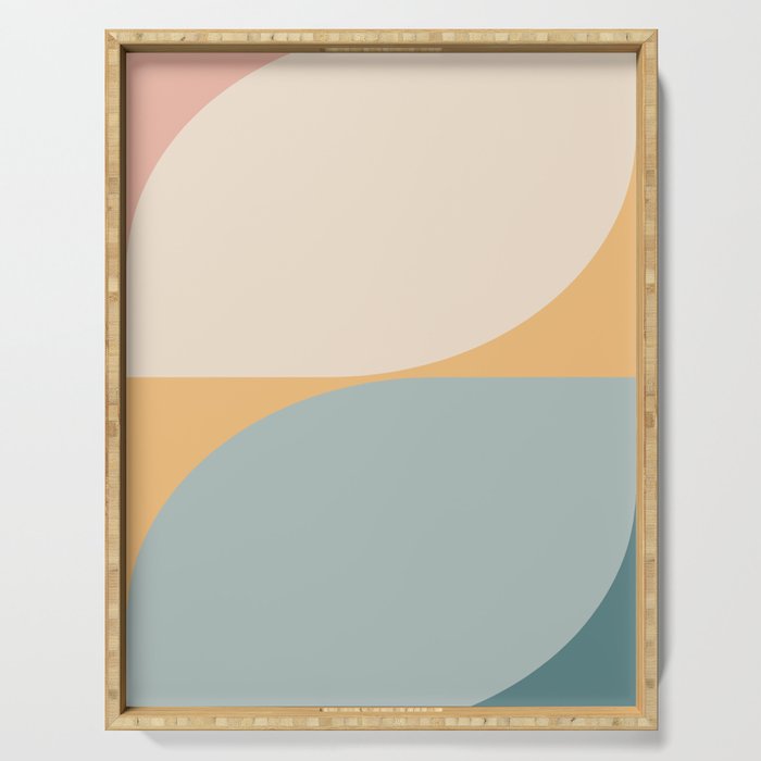 Almond Abstract XIII Serving Tray Gallery Image 1