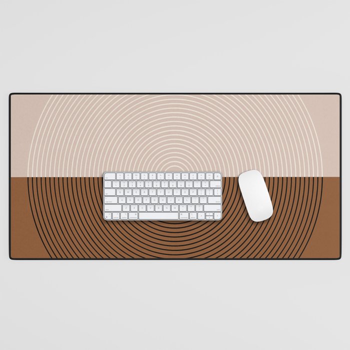 Circular Lines IX Desk Mat Gallery Image 1