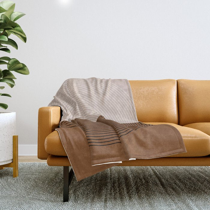Circular Lines IX Throw Blanket Gallery Image 1