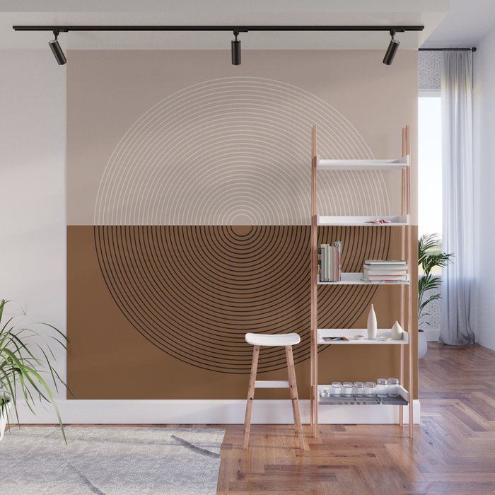 Circular Lines IX Wall Mural Gallery Image 1