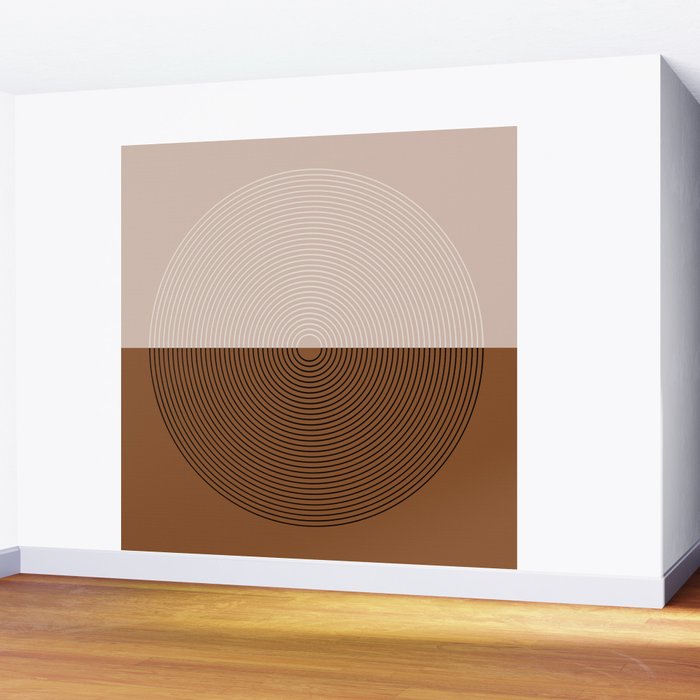 Circular Lines IX Wall Mural Gallery Image 2