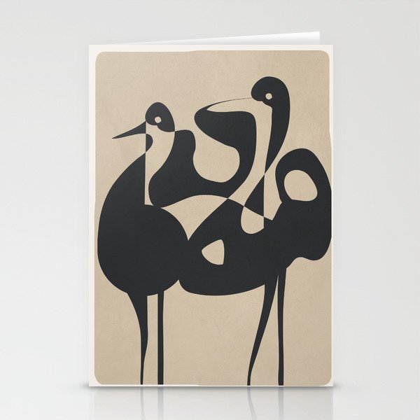 Abstract Pair Stationery Card Gallery Image 2