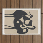 Abstract Pair Outdoor Rug Gallery Image 1