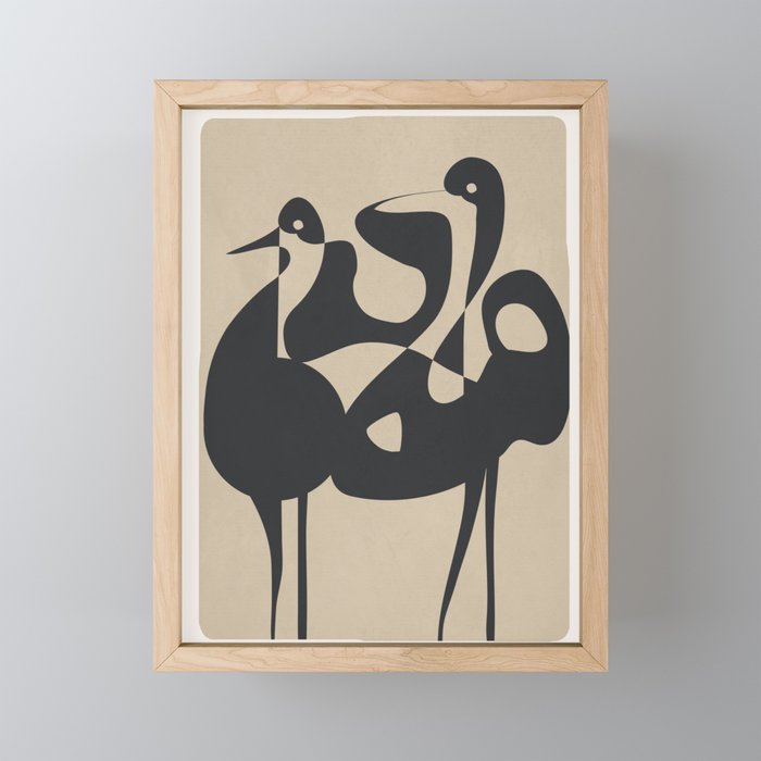 Abstract Pair Mini Art Print Gallery Image 1