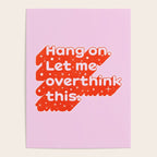 Let Me Overthink This - Anxiety Typography Poster Gallery Image 4