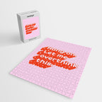 Let Me Overthink This - Anxiety Typography Jigsaw Puzzle Gallery Image 2