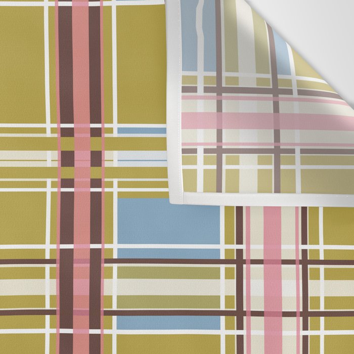 Subtle Plaid Warmth Wall Tapestry Gallery Image 3