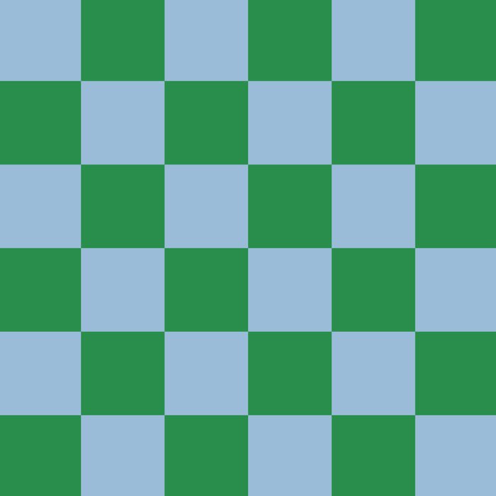 Checkered Checkerboard Check Pattern in Green and Light Blue Coffee Mug Gallery Image 2